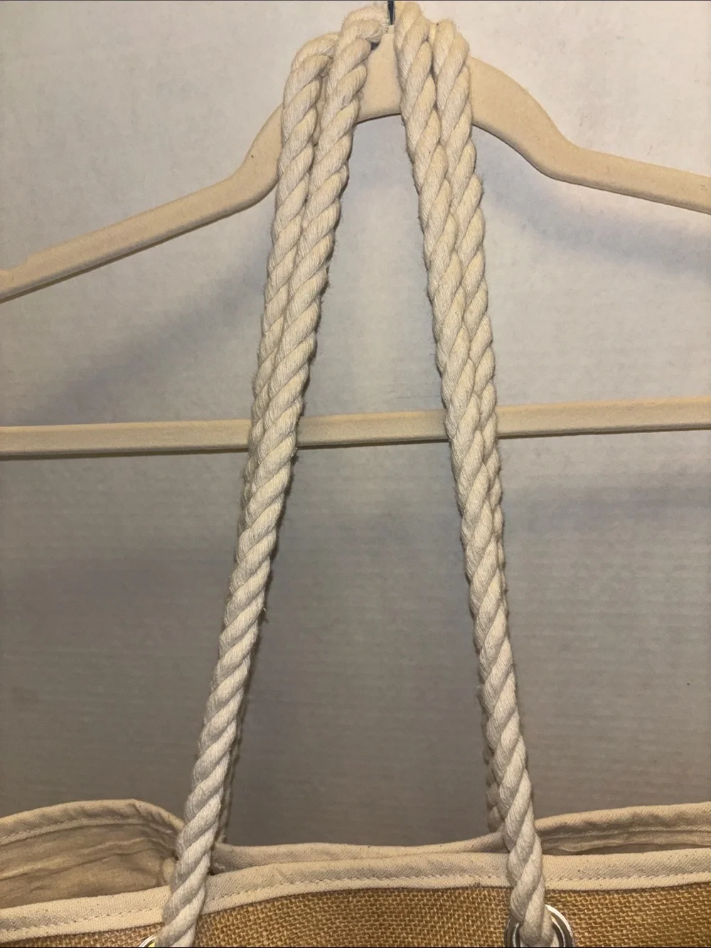 TELL YOUR DOG I SAY HELLO…DOG BRAND..BEACH TOTE..ANYTHING TOTE..JUTE AND COTTON.